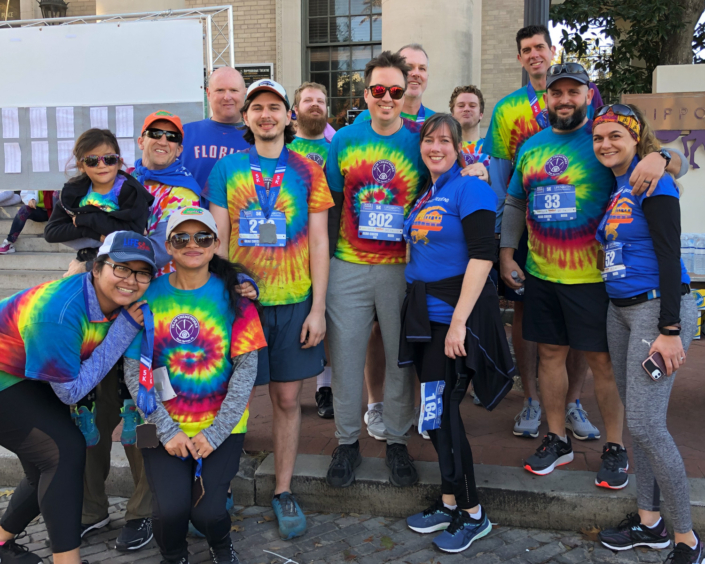 ThemeWorks associates tie-dye gathering.