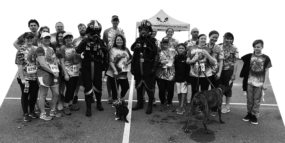 Track club team photo layer